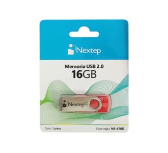 Memoria USB 2.0 Nextep Twist 16GB Rojo