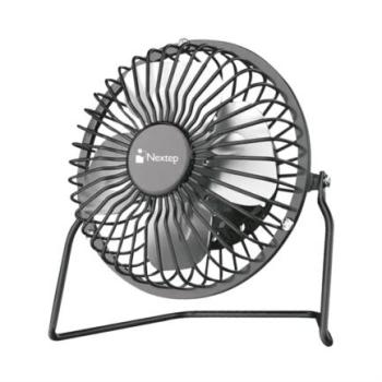 Mini Ventilador Nextep de Escritorio Metalico Conexion USB a 4