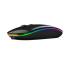 Mouse Nextep Inalámbrico Recargable Delgado/Silencioso RGB 1600 dpi Color Negro