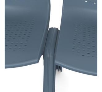 Silla de Visitas/Comedor Nextep Fibra Alta Resistencia Apilable Gris Obscuro