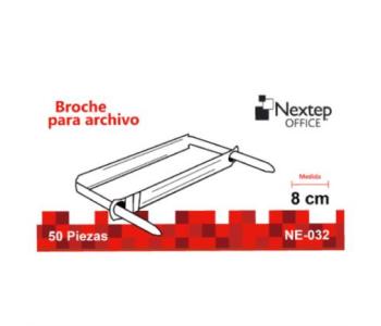Broche Nextep Archivo No.8 cm C/50 Pzas