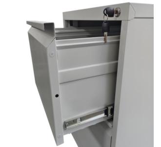 Archivero Metalico Nextep con 2 Cajones Ajustables Carta/Oficio con Cerradura