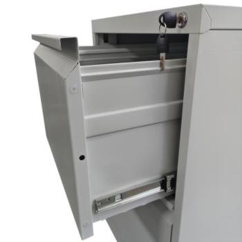 Archivero Metalico Nextep con 2 Cajones Ajustables Carta/Oficio con Cerradura