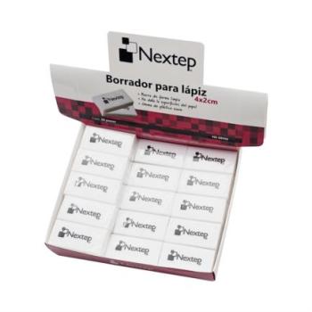 Borrador Nextep para Lapiz Blanco 4x2cm C/30