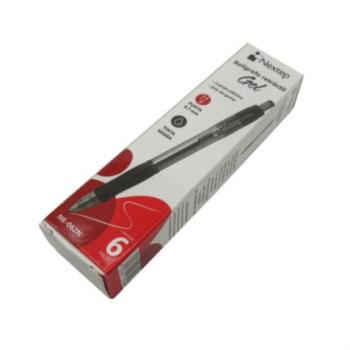 Boligrafo Nextep Gel Retractil Mediano 0.7mm Negro c/6
