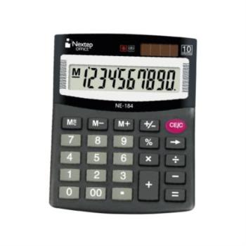 Calculadora Nextep 10 Dígitos Semi Escritorio Bateria/Solar