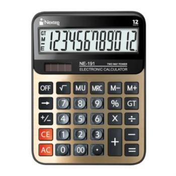 Calculadora Nextep 12 Digitos Gran Escritorio Solar/Bateria