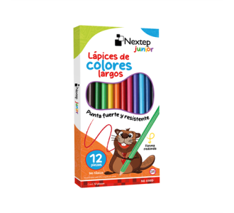 Colores de Madera Nextep Junior Largos C/12 Piezas