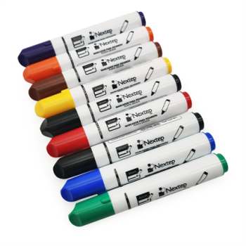 Juego Marcador Nextep para Pizarrón Blanco 8 Colores Punta Gruesa Cincel 4mm