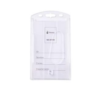 Mica Rigida Porta Gafete Vertical Nextep 6x9cm para Tarjeta de Identificacion C/5