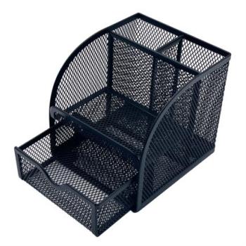 Organizador Malla Metalica Nextep 4 Secciones Negro