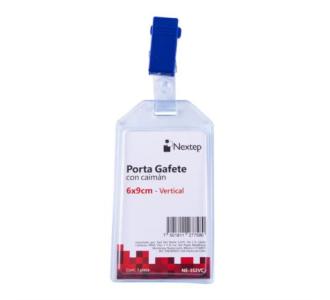 Porta Gafete Vertical Nextep 6x9cm con Caiman C/12