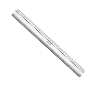 Regla de Aluminio Nextep 30 cm c/6 Pzas