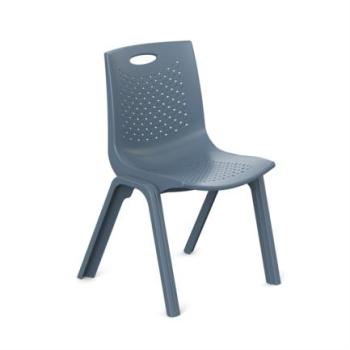 Silla de Visitas/Comedor Nextep Fibra Alta Resistencia Apilable Gris Obscuro