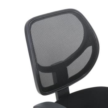 Silla Secretarial Nextep de Altura Ajustable Tela Negra Base Giratoria