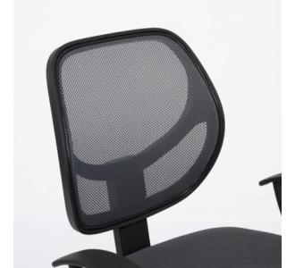 Silla Secretarial Nextep de Altura Ajustable Tela Gris Base Giratoria