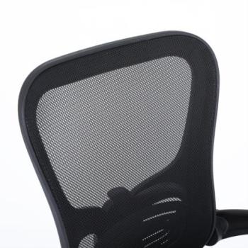Silla Ejecutiva Nextep de Altura y Descansabrazos Ajustable Tela/Malla Negro y Base Giratoria
