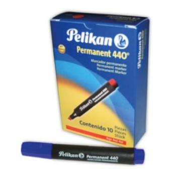 Marcador Pelikan Permanente 440 Color Azul C/10 Pzas
