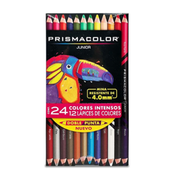 Colores Prismacolor Junior Doble Punta C/12 Pzas 24 colores intensos