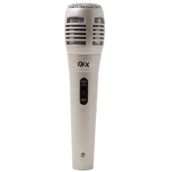 Micrófono QFX Profesional M-104 Alámbrico Dinámico Color Plata