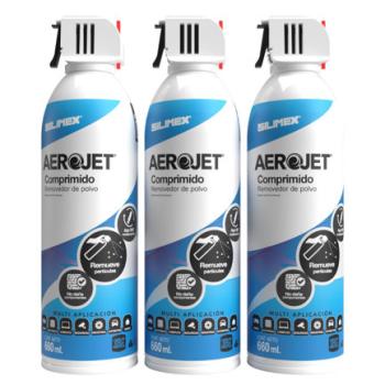 REMOVEDOR DE POLVO SILIMEX AEROJET TRIO  660ML CON VÁLVULA 360°