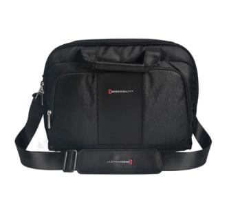 Maletín Swissmobility 17 3 cierres lapicera incluida color negro