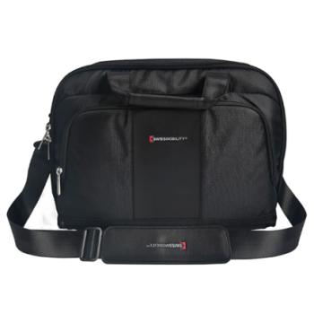 Maletín Swissmobility 17 3 cierres lapicera incluida color negro