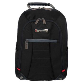Mochila Swissmobility OLTEN 17 3 cierres principales y bolsillo frontal porta botellas color negro