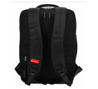 Mochila Swissmobility JACK 17 2 cierres principales expansión porta calzado y bebidas incluidos doble asa Color negro