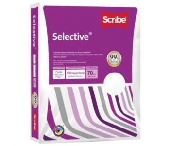 Papel Cortado Scribe Selective Carta 99% Blancura 70gr Caja C/5000 Hojas