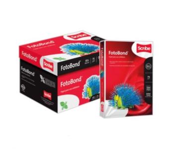 Papel Cortado Scribe Fotobond Doble Carta 95% de Blancura 75gr Caja C/2500 Hojas