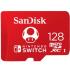 Memoria Micro SD SanDisk Nintendo Switch 128GB Micro SDXC Clase 3 Brand Mario Bros Color Rojo SDSQXAO-128G-GNCZN
