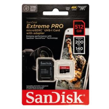 Tarjeta SanDisk Extreme PRO microSDXC UHS-I Capacidad 512GB