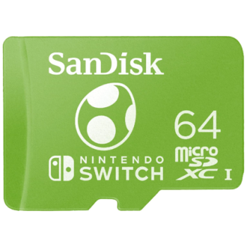 Memoria MICROSD SDXC Sandisk 64GB Nintendo Switch Huevo Yoshi