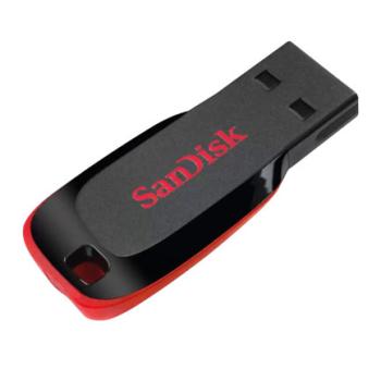Memoria USB SanDisk Cruzer Blade CZ50 128GB USB-A 2.0 Lectura 150MBs Negro Rojo