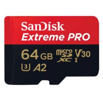 Memoria Flash Sandisk Extreme Pro 64GB MicroSDXC A2 V30