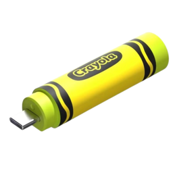 Memoria USB SanDisk Crayola Gen 3.2 Gen 1 Tipo C 256GB Color Electric Lime