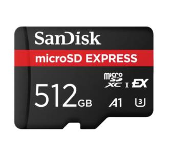 Memoria Micro SD SanDisk Micro SDXC Express Card Up to read 880MB/s Read Speed/ Up to 650MB/s Write Speed 512GB