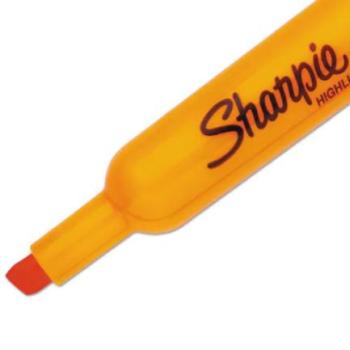 Resaltador Sharpie Tank Color Naranja c/12 piezas