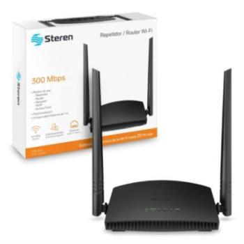 Router Steren Wi-Fi 300Mbps 2.4GHz Hasta 20m de Cobertura
