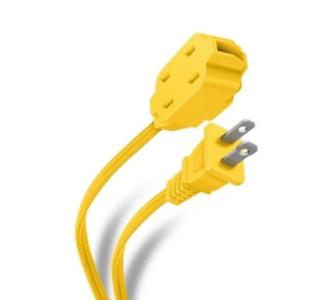 Extensión Steren 3 Contactos 3m 2x16 AWG 125 V Color Amarillo