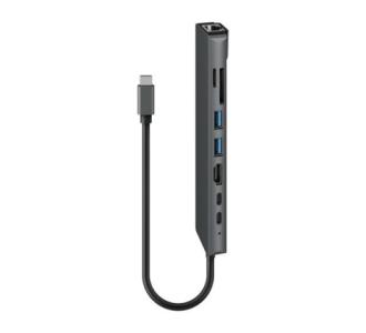Memoria HUB USB Steren C 8 EN 1 PD90W GIGABIT