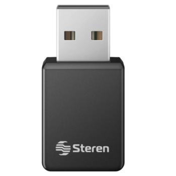 Nano Adaptador Steren USB WiFi AC600 2.4GHz y 5 GHz Doble Banda 