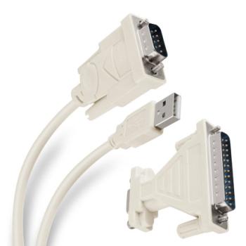 ADAPTADOR STEREN USB A SERIAL DB9 DE 1.8M C/SOFTWARE
