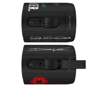 Bocina Steren TWS 2 en 1 Star Wars Manos Libres Bluetooth/MP3 /Aux/FM Color Negro