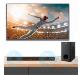 Barra de Sonido Steren con Bluetooth c/Subwoofer 12