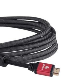 Cable HDMI Steren 4K Tipo Cordón con Filtros de Ferrita 3.6m