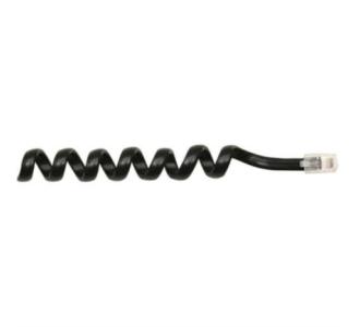 CABLE ESPIRAL TELEFONICO P/AURICULAR 2.1M NEGRO