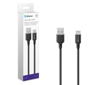 CABLE STEREN USB A USB C TIPO CORDON 1.9M