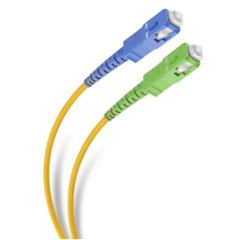 Cable de Fibra Óptica Steren SC APC/UPC de 10m para Conexión de Modem